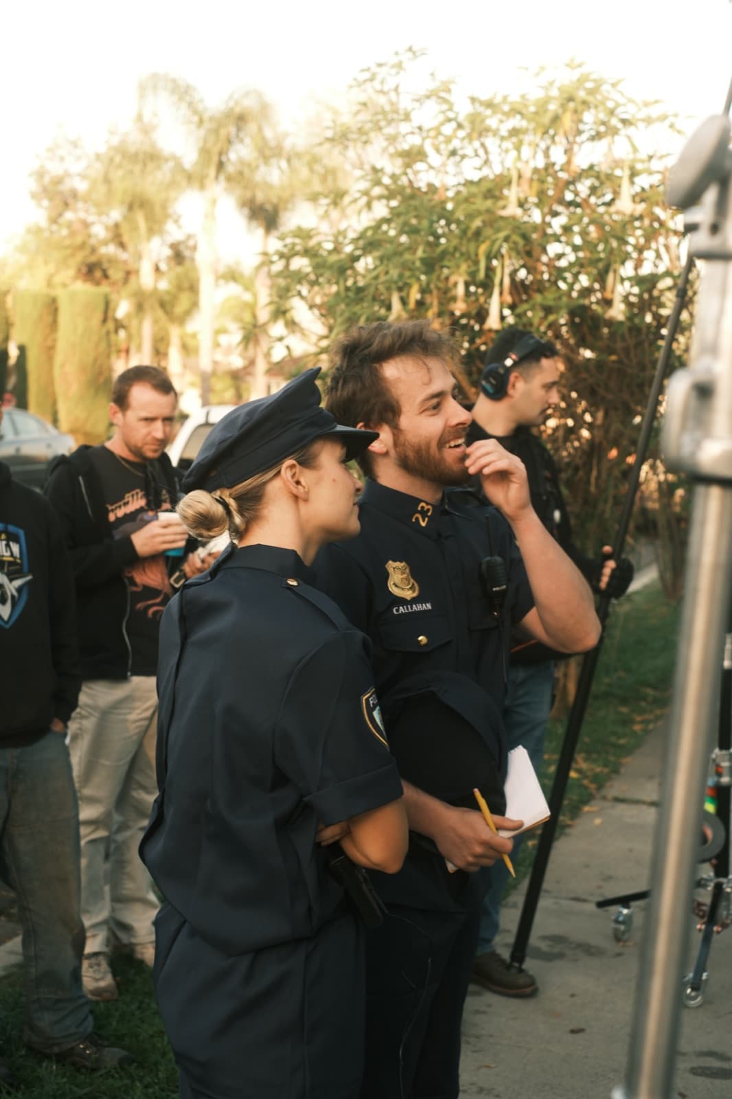 Directors viewing the final shot