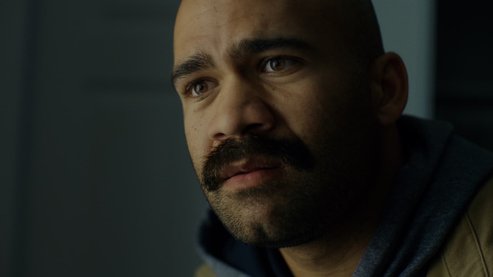 Close-up of Eric by the crib